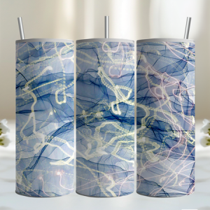Electric Navy  Marble 20oz Tumbler