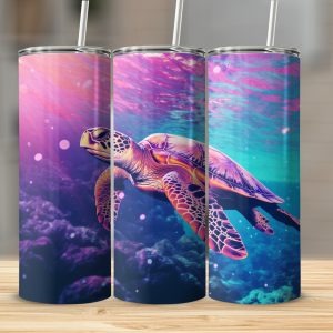 Sea Turtle Wonderland: Multi-Color Travel  Tumbler