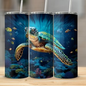 Turtle Tales: Eco-Friendly Travel Mug for  Ocean Lovers