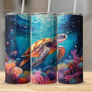 Ocean Safari: Sea Turtle Travel Tumbler  for Adventurers