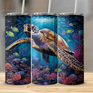 Turtle’s Dream: A Journey Through the  Ocean Tumbler