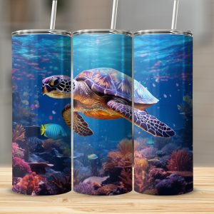 Ocean Breeze: Sea Turtle Drinkware for  Beach Lovers
