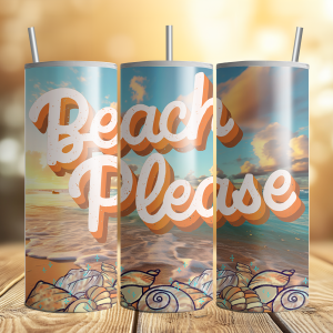 Beach Please 20oz Tumbler