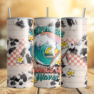 Happiness Comes in Waves 20oz Tumbler